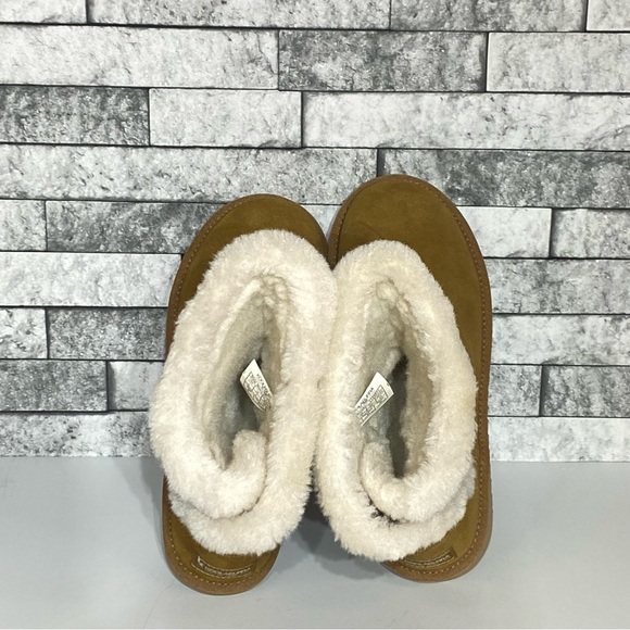 New Ugg Koolaburra Womens 7 Alamie Tan Suede Lined Boots - Picture 6 of 8